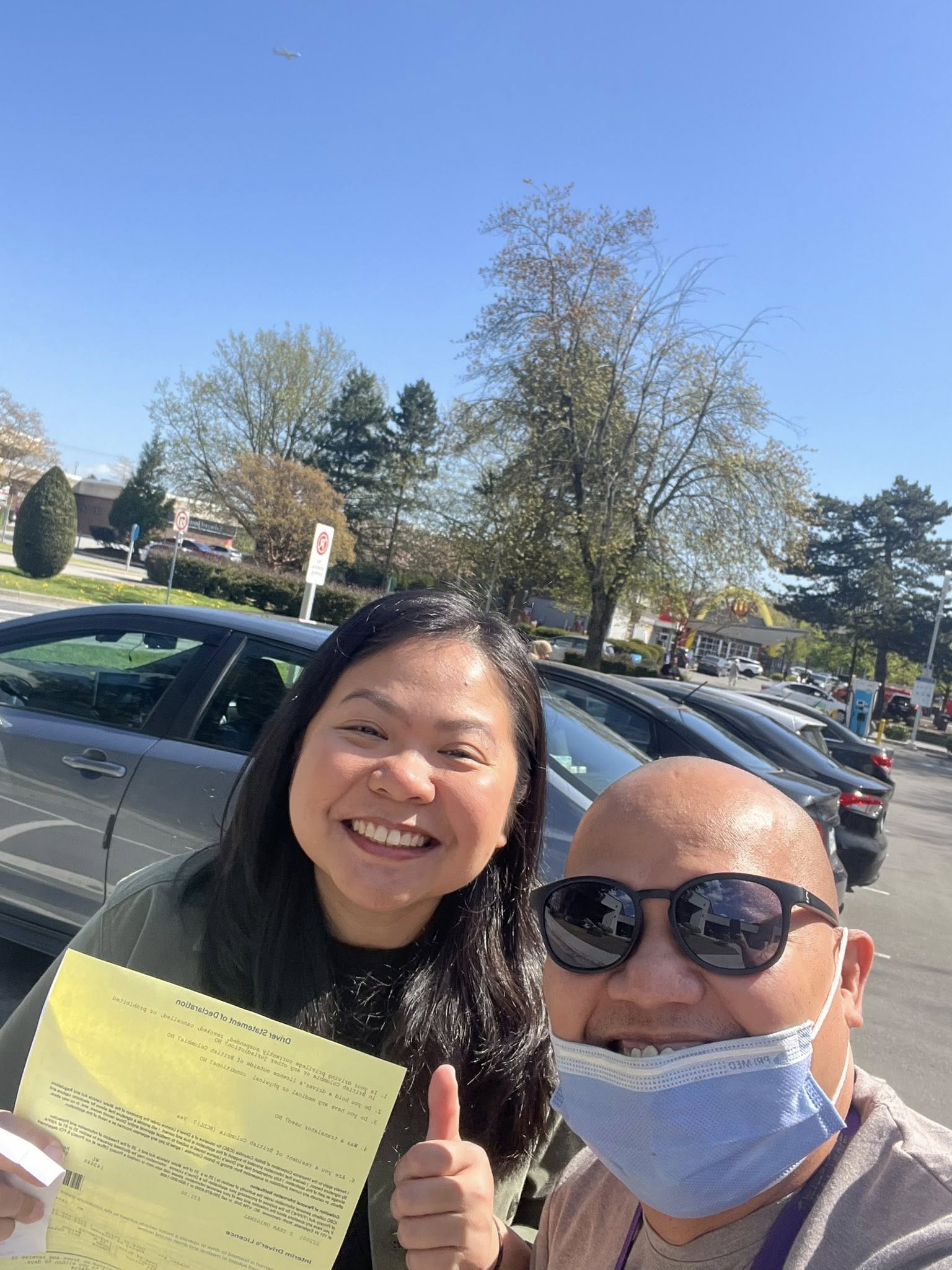 Student who passed their BC road test with JM Driving School