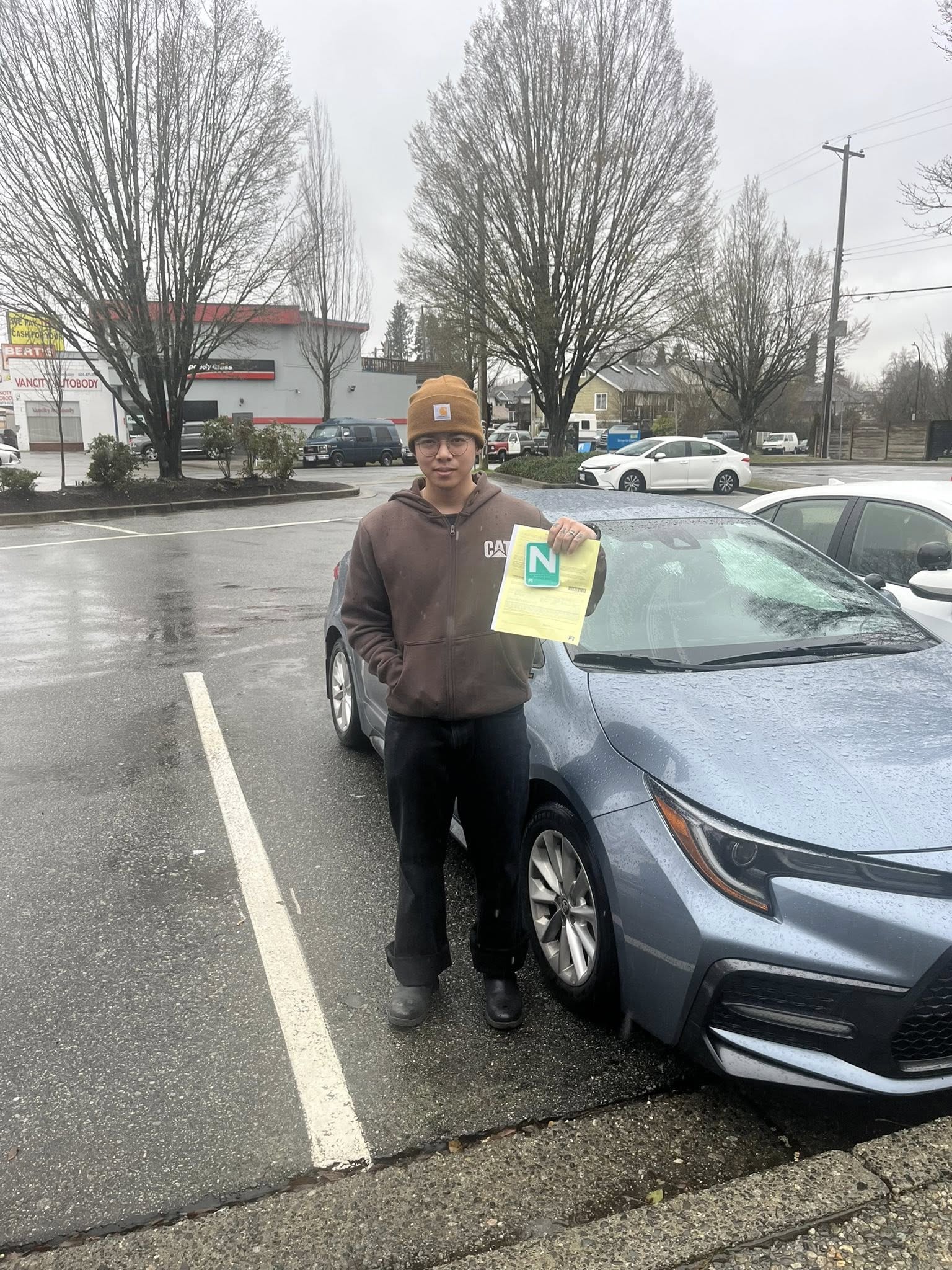 Student who passed their BC road test with JM Driving School